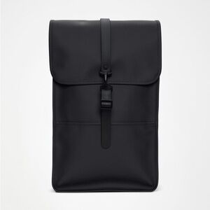 RAINS Backpack In Black NWT OS Waterproof